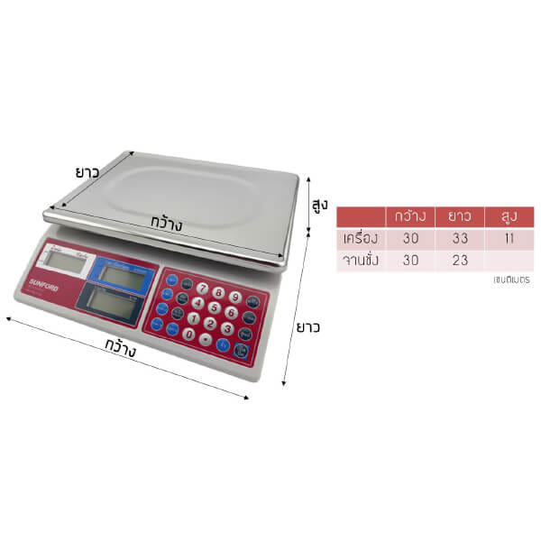 เครื่องชั่งน้ำหนักคำนวณราคา SUNFORD ACS-30-JC 21_1